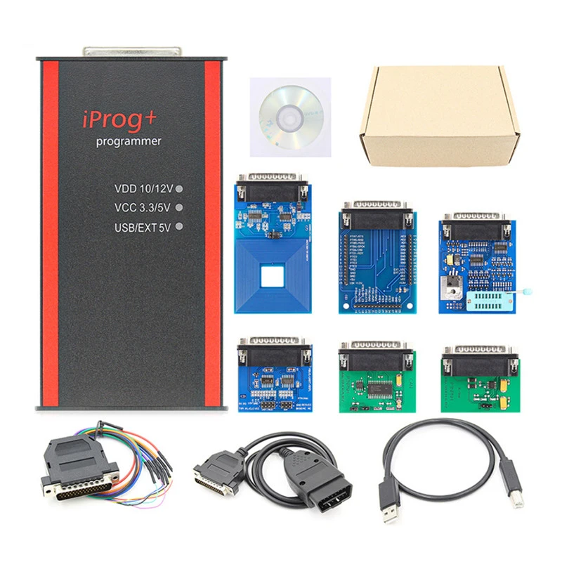 V85 Iprog Programmer IPROG+ IPROG PRO Support IMMO + Mileage Correction + Airbag Reset Replace Carprog Digiprog 3 Tango