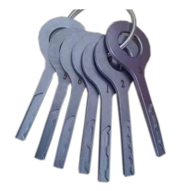 7pcs Multi-pick Lasertrack Car Keys HU66 Lock Pick Tools Set for VW Auto Locksmith Tools