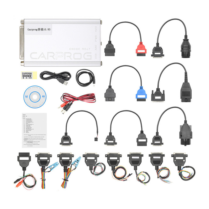 Carprog V10.93 Carprog Full Programmer with 21 Adapter Support Airbag Reset, Dash, IMMO, MCU/ECU