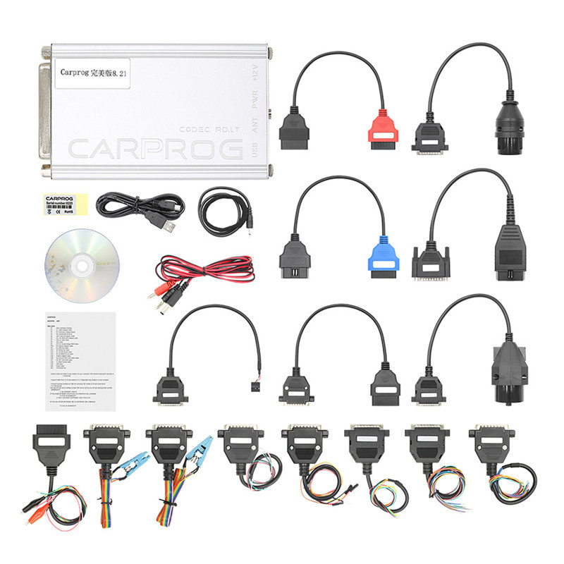 Carprog Full  V8.21 Perfect Online Version Carprog Programmer Software V10.93 Offline with All 21 Adapters Including Full Authorization