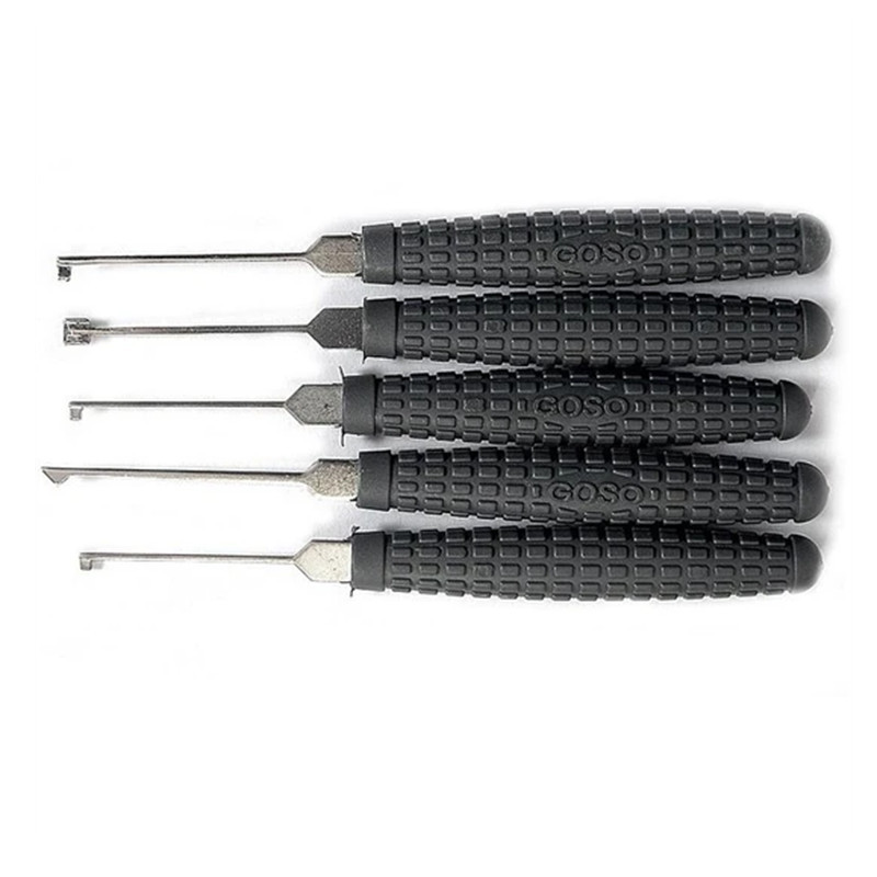Goso 14pcs Dimple Lock Pick Set with Round Handle Auto Smart Used Lock Pick Tool