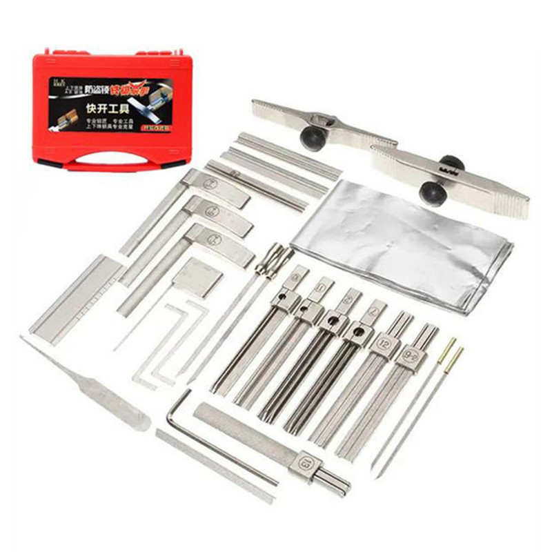 HUK Dimple Pin Impressioning Set - New Foil Impressioning Tool for Dimple Locks Multifunctional Tool Kit Locksmith Tools Lock Pick Tools Set