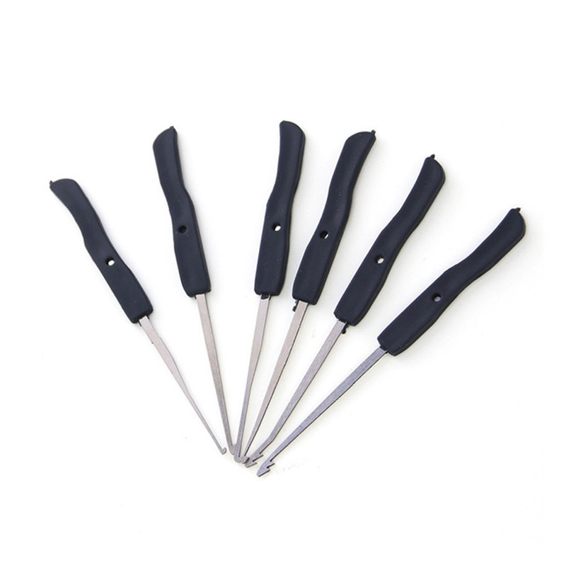 Strong Lock Pick Gun + 10pcs Broken Key Extractor Kit +6pcs Padlock Shim Picks Locksmith Tool Set