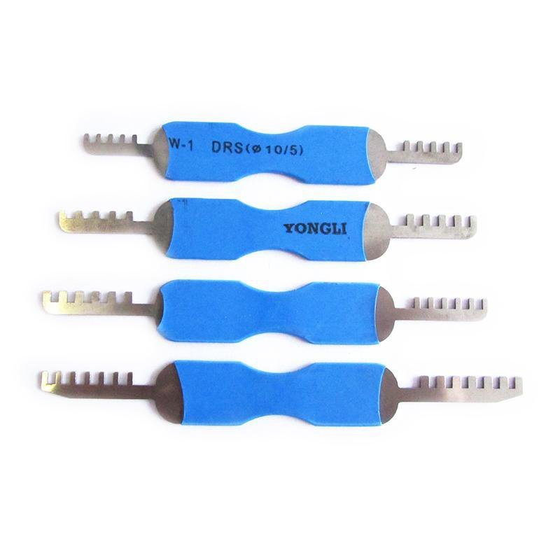 4 Pcs Comb Lock Picks Tool Lock Pick Set Padlock Comb Pick Set Locksmith Tools