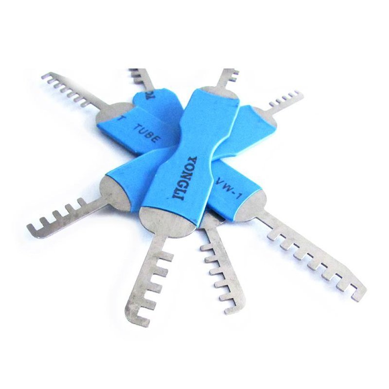 4 Pcs Comb Lock Picks Tool Lock Pick Set Padlock Comb Pick Set Locksmith Tools