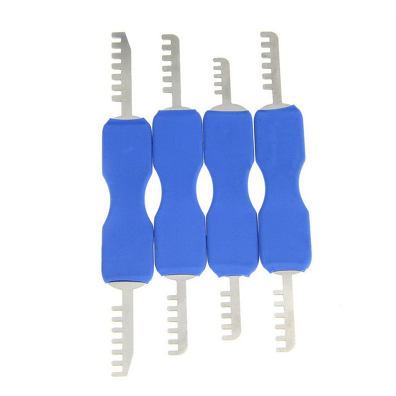 Practice Padlock + Credit Card Lock Pick Tool + Padlock Shims + Double Heads Comb Lock Pick Set Locksmith Tools