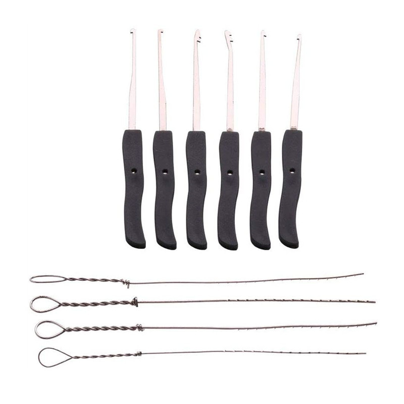 10Pcs Broken Key Extractor Set Key Remove Removal Hooks Lock Kit Locksmith Tool