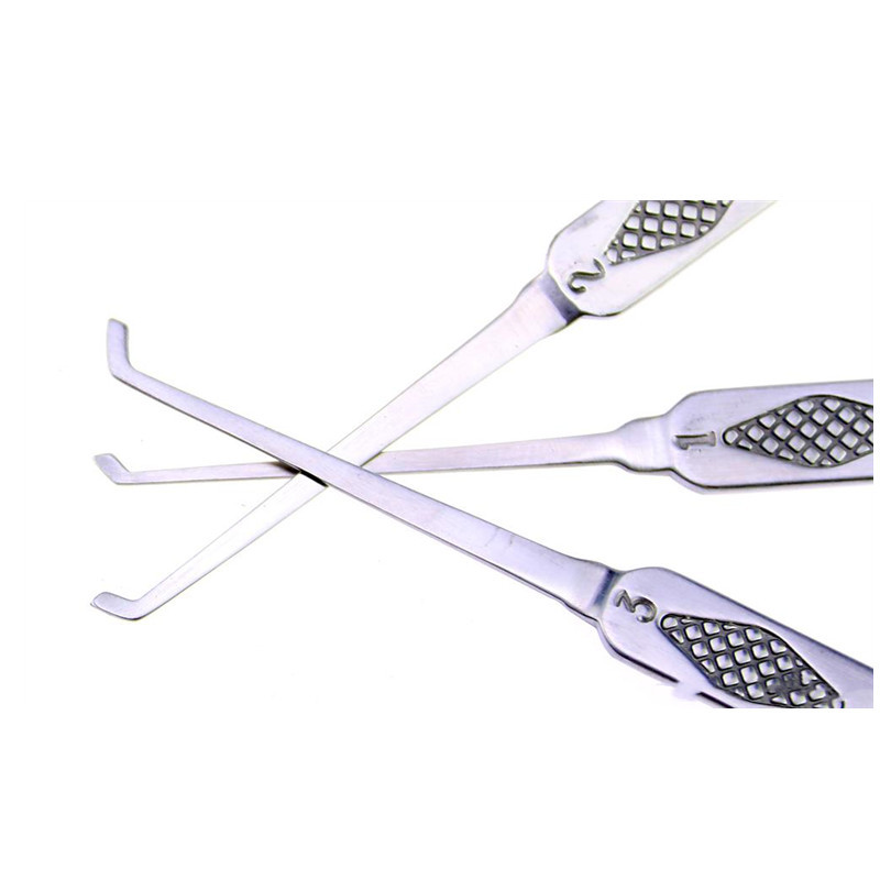 6pcs HUK Super Lock Picks Set Locksmith Tools Stainless Steel Lock Pick Tool Lockpick Lock Picking Set