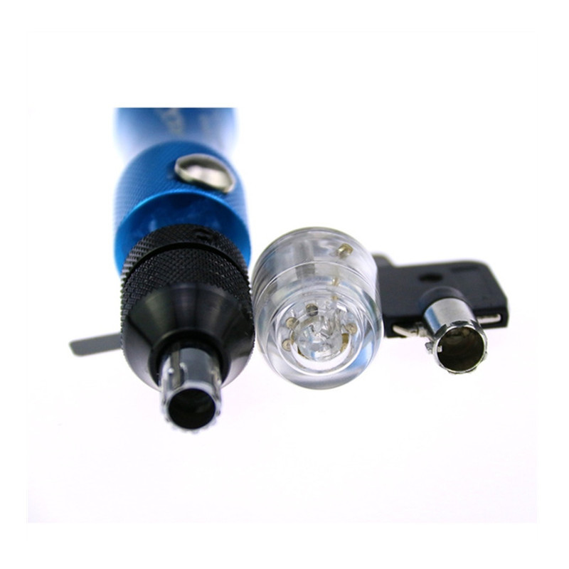 KLOM Tubular Pick Tool 7.5mm Adjustable Tubular Lock Pick Tools  + 7 pin Transparent Tubular Lock