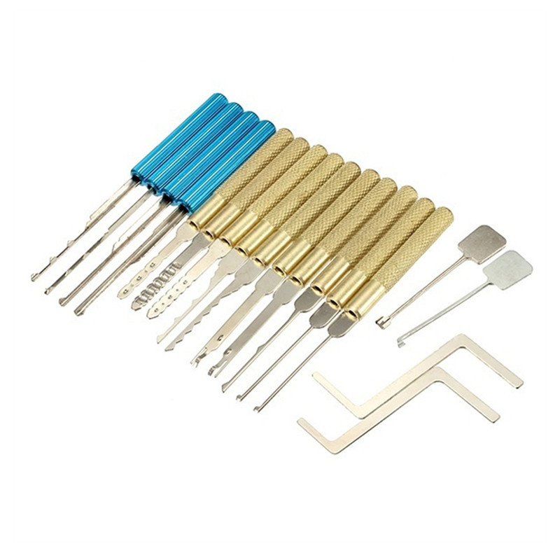 18pcs Dimple Lock Pick Set Lock Picking Tool Combination Door Lock Openner Locksmith Tools
