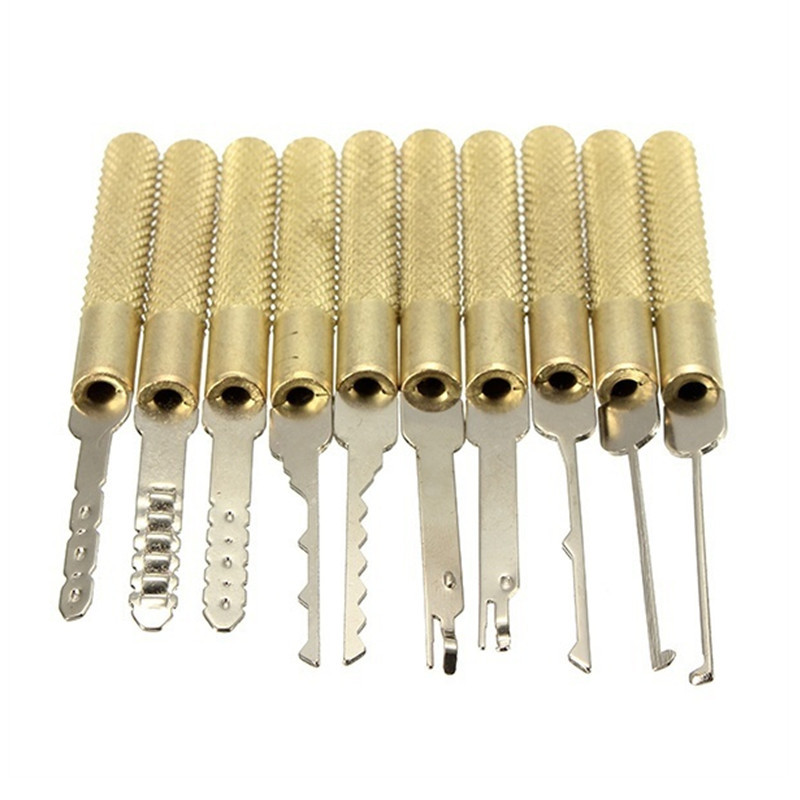 18pcs Dimple Lock Pick Set Lock Picking Tool Combination Door Lock Openner Locksmith Tools