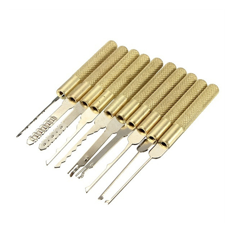 18pcs Dimple Lock Pick Set Lock Picking Tool Combination Door Lock Openner Locksmith Tools