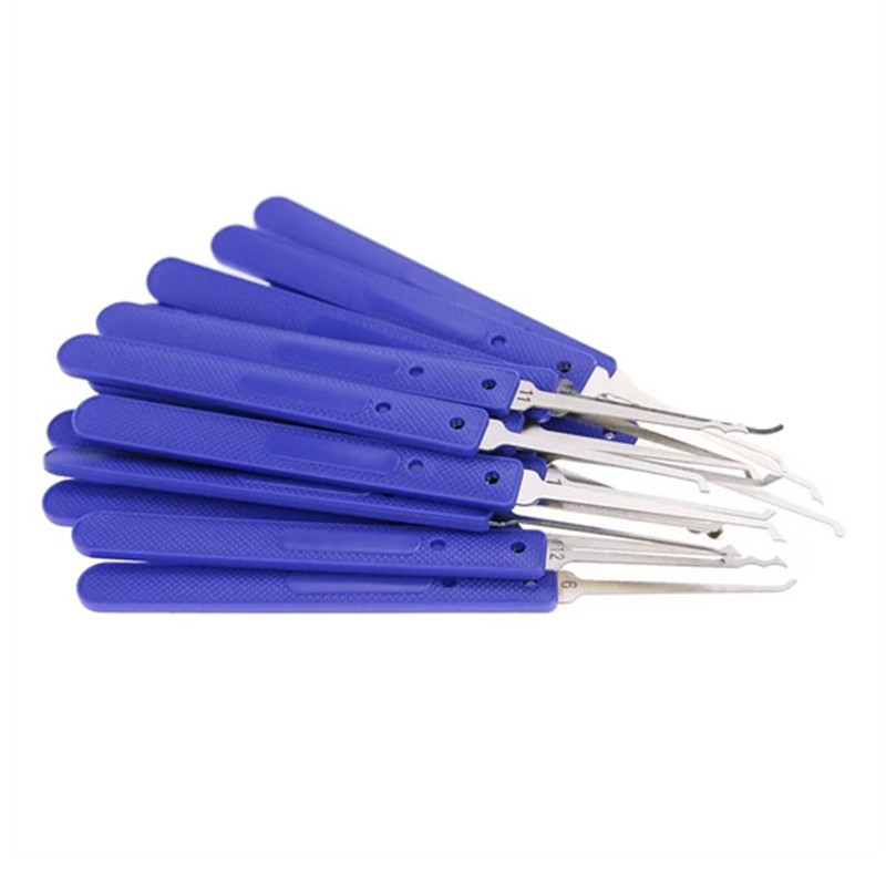 KLOM 18 Pieces Crochet Lock Pick Set Auto Locksmith Tool