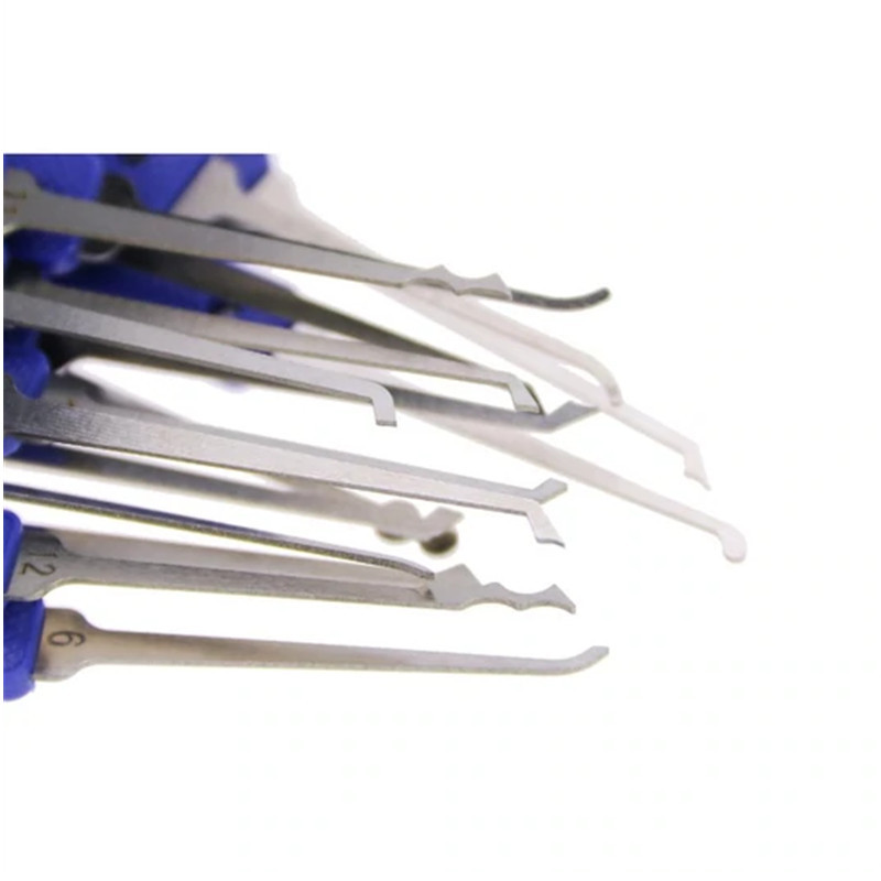 KLOM 18 Pieces Crochet Lock Pick Set Auto Locksmith Tool