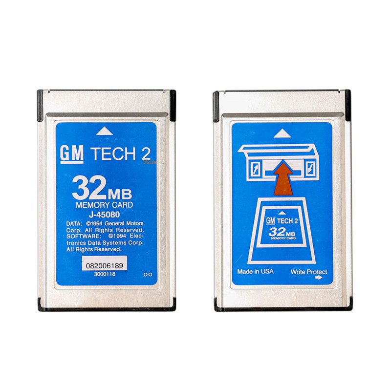 GM Tech2 GM Tech 2 32MB Card For GM OPEL SAAB ISUZU Holden SUZUKI 32 Pcmcia Memory Card With Latest Software