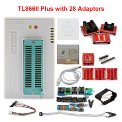 TL866II Plus with 28 adapters