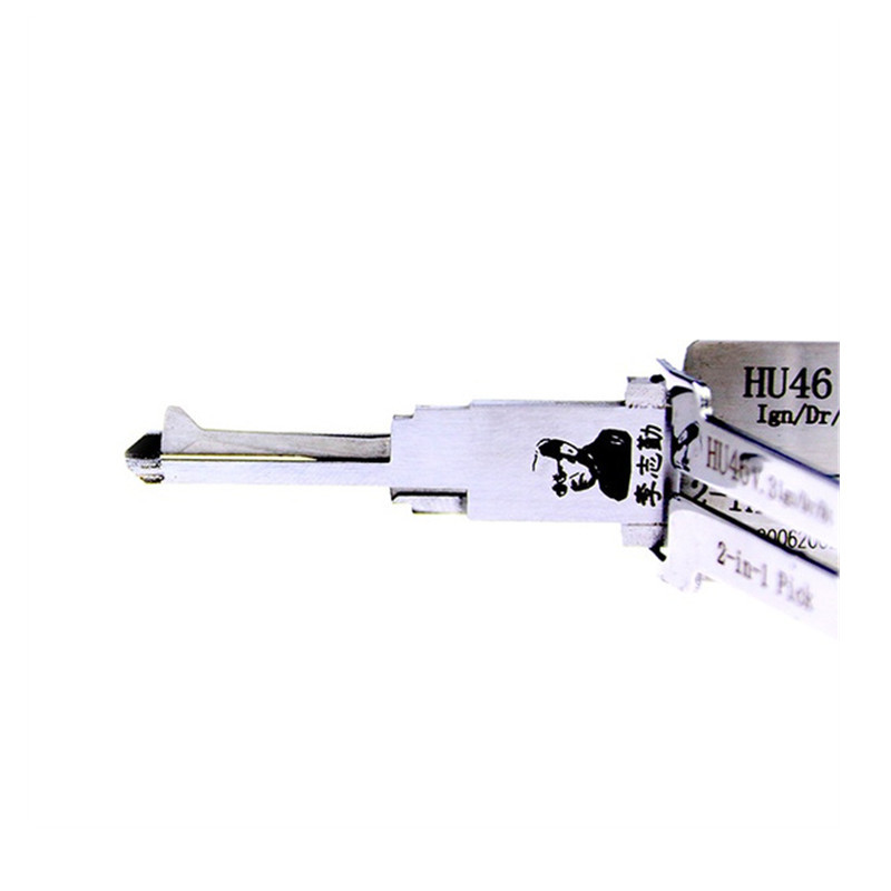 Lishi HU46 V.3 2 in 1 Decoder and Pick Automotive Locksmith Tools for Opel and Buick Lock Pick Tool