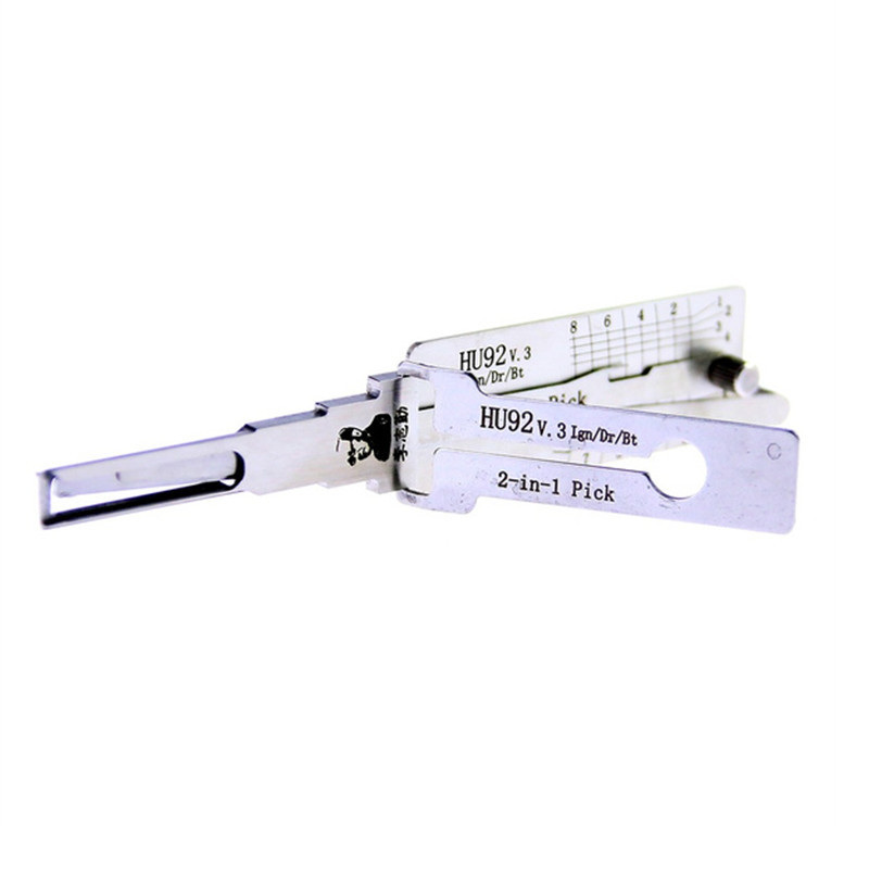 Lishi HU92 V.3 2-in-1 Pick and Decoder Tool for BMW Locksmith Tools Auto Lock Pick Set