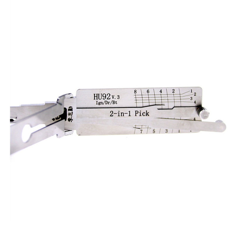 Lishi HU92 V.3 2-in-1 Pick and Decoder Tool for BMW Locksmith Tools Auto Lock Pick Set