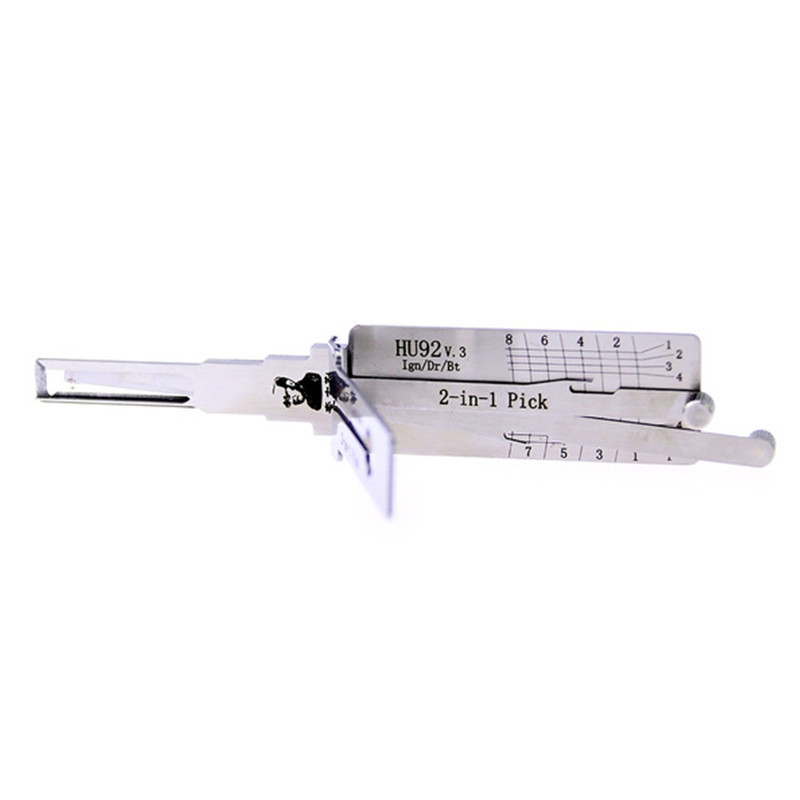 Lishi HU92 V.3 2-in-1 Pick and Decoder Tool for BMW Locksmith Tools Auto Lock Pick Set