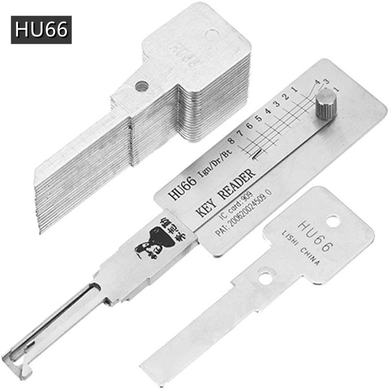Lishi HU66 Decoder HU66 Key Reader HU66 Lock Pick Set Automotive Locksmith Tools