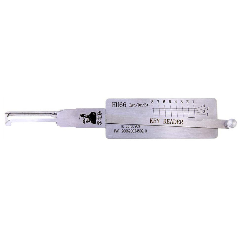 Lishi HU66 Decoder HU66 Key Reader HU66 Lock Pick Set Automotive Locksmith Tools