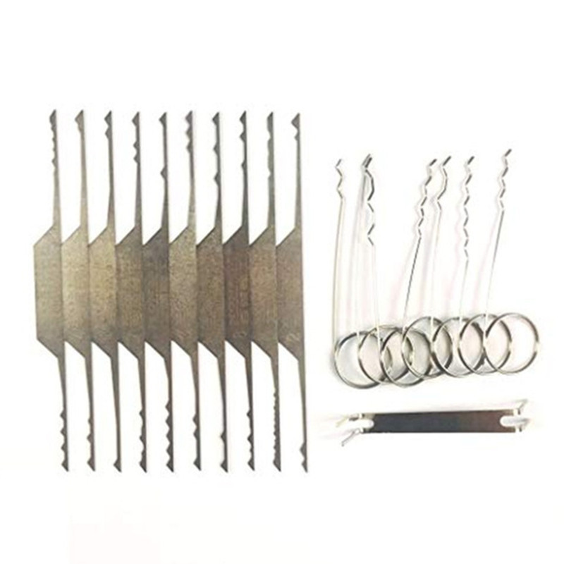 17pcs Double-end Rake Lock Pick Set Civil Lock Pick Tool Locksmith Tools