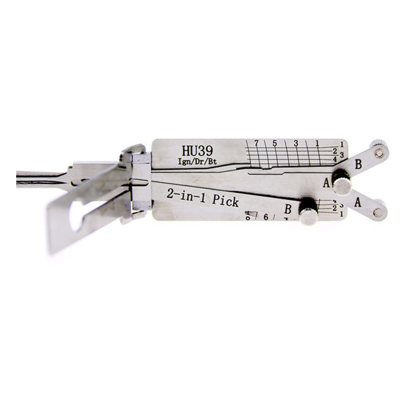 Lishi HU39 2 in 1 Lock pick and decoder tool Lock Pick Set Car Door Lock Opener tool Locksmith tools