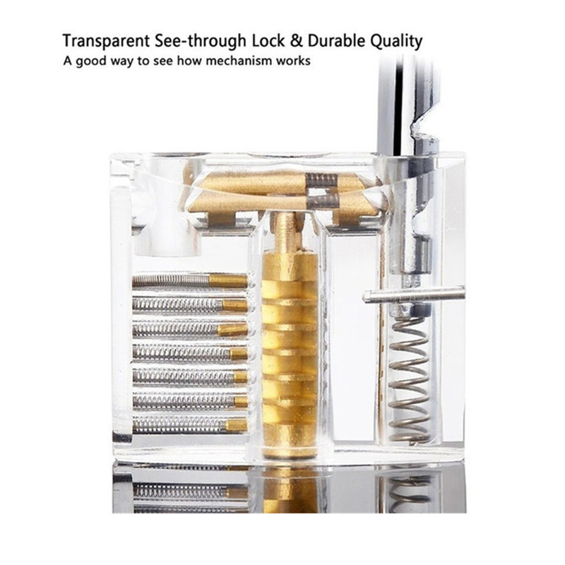 Stainless Steel Lock Pick Set Hook Lock Picks and Lock Pick Gun with a Variety of Locksmith Tools