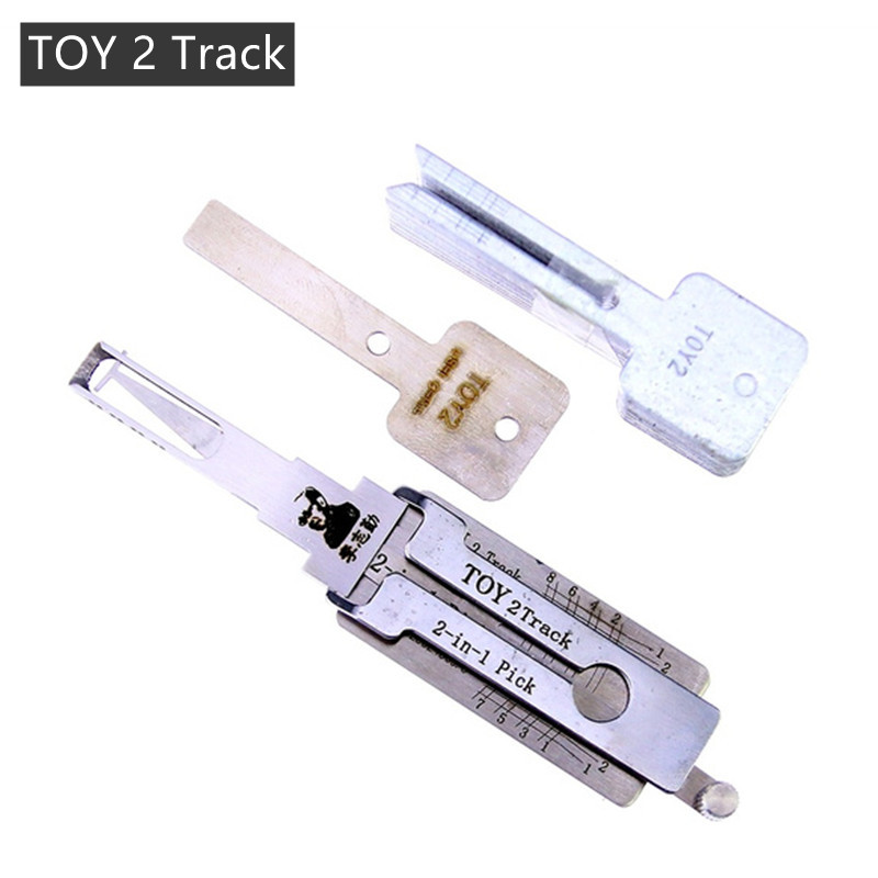 LISHI TOY 2 Track 2-in-1 Auto Pick and Decoder Tool Lock Pick Set Auto Locksmith Tools