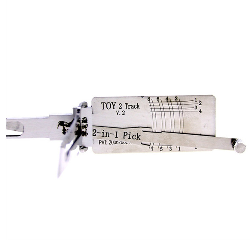 LISHI TOY 2 Track 2-in-1 Auto Pick and Decoder Tool Lock Pick Set Auto Locksmith Tools