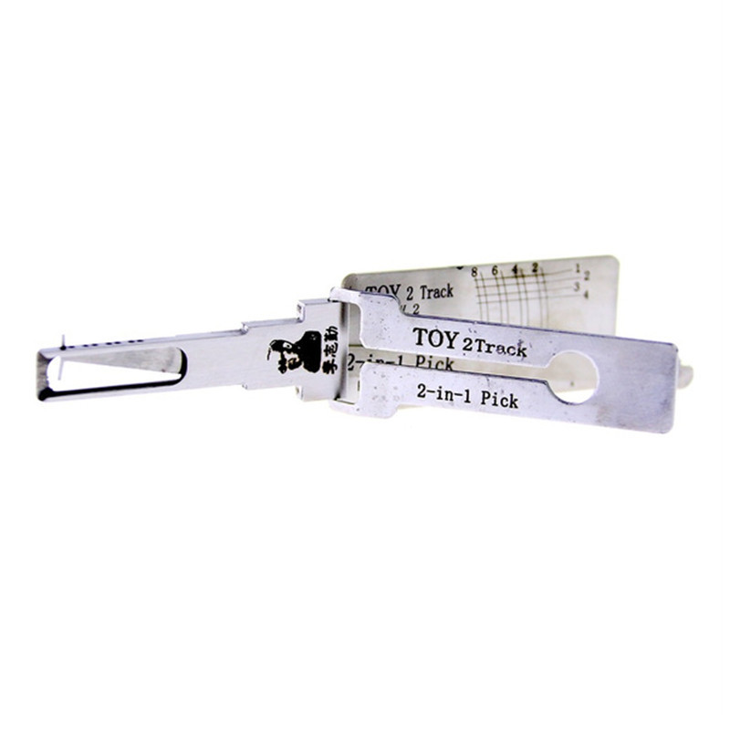 LISHI TOY 2 Track 2-in-1 Auto Pick and Decoder Tool Lock Pick Set Auto Locksmith Tools