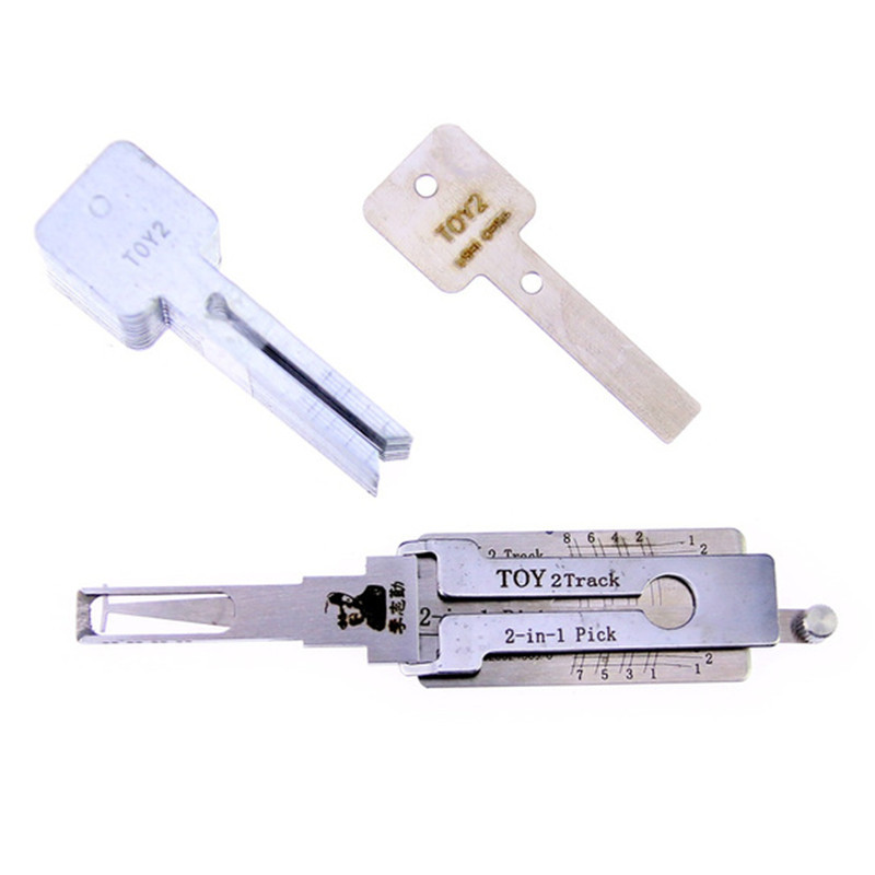 LISHI TOY 2 Track 2-in-1 Auto Pick and Decoder Tool Lock Pick Set Auto Locksmith Tools