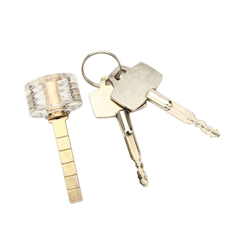 3Pcs HUK Cross Lock Pick Set Stainless Steel Cross Lock Pick Tool with Cross-shaped Practice Padlock Cross Lock with Keys