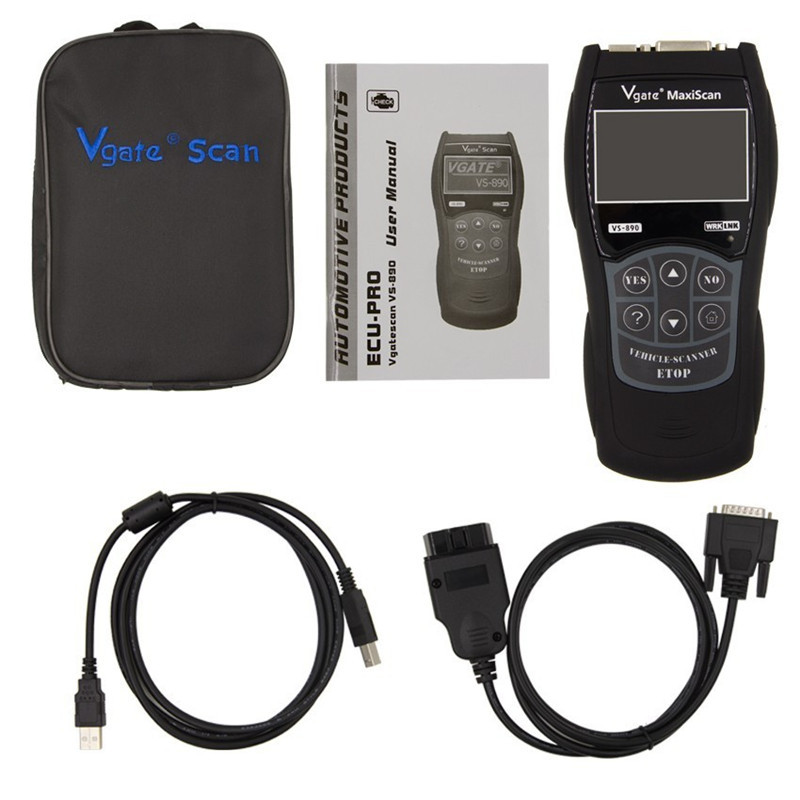 Vgate Maxiscan VS890 OBD2 Scanner Auto Code Readers Car Diagnostic Scan Tool Multi-Language