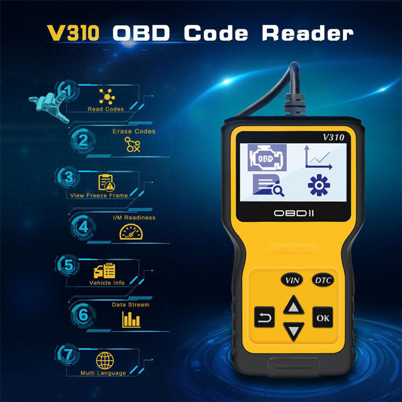 V310 Code Reader OBDII OBD2 Scanner Car Diagnostic Tool Automotive Scanner