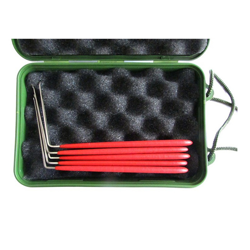 5pcs Unlocking Lock Pick Set Improved Padlock Picks Car Lock Opener Auto Locksmith Tool