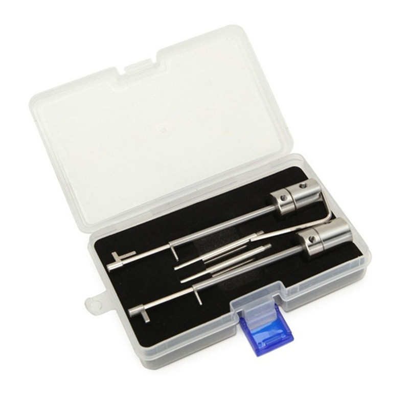 HUK Stainless Steel Blade Lockplate Lock Pick Tools with Notched Lock Pick Set Univesal Type