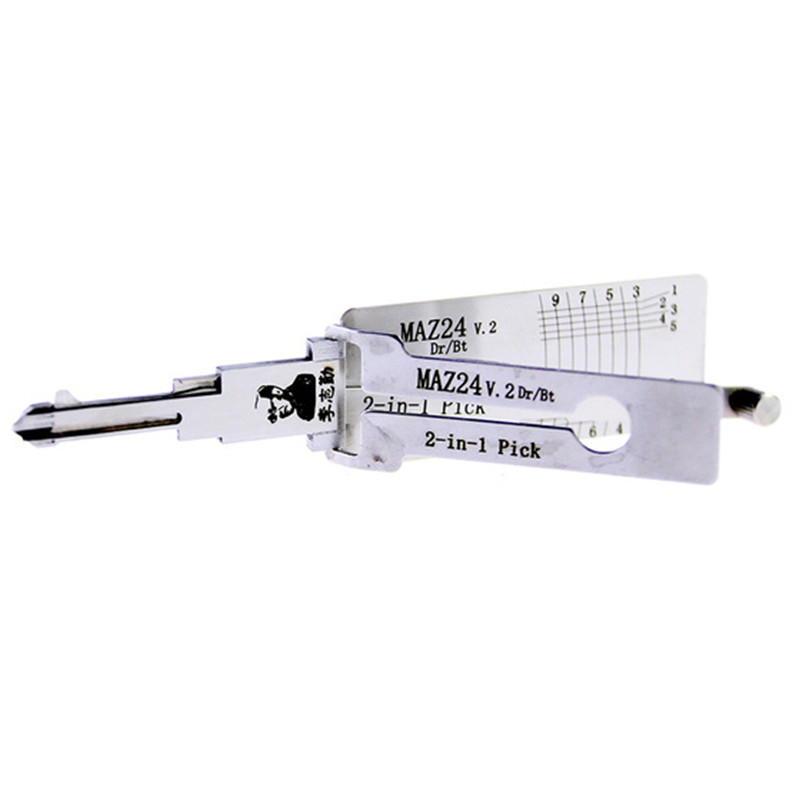 LISHI MAZ24 2 in 1 Auto lock Pick and Decoder Auto Lock Pick Set Auto Locksmith Tools for Mazda