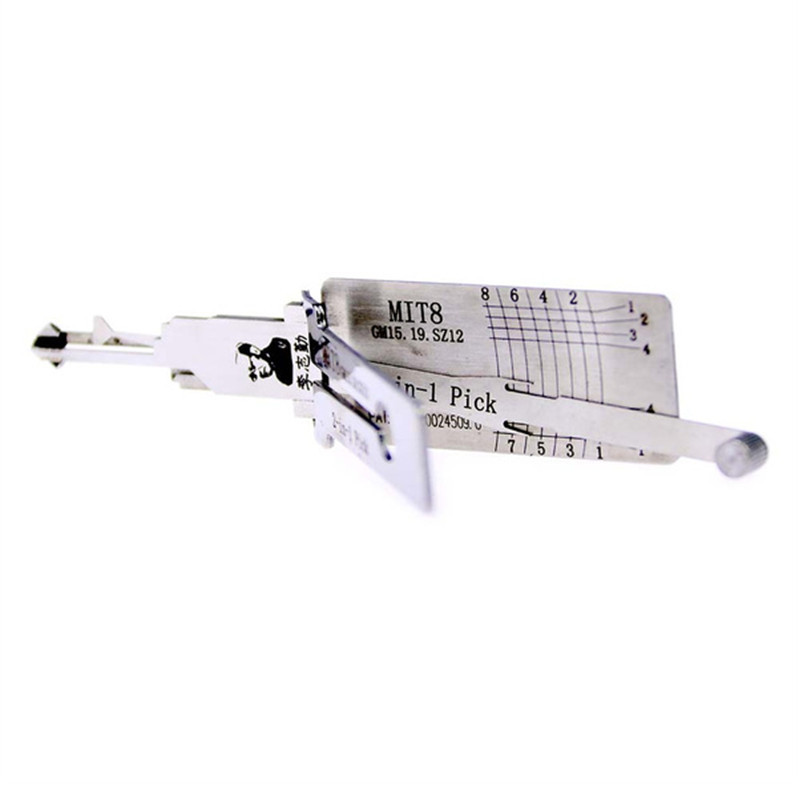 LISHI MIT8 (GM15) 2 in 1 Auto Pick and Decoder Auto Pick Set Lock Pick Tool Locksmith Tool for Mitsubishi