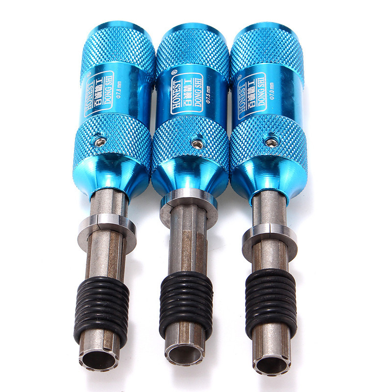 HONEST 7 Pins Adjustable Tubular Lock Pick Tools Kit Set 7.00MM 7.5MM 7.8MM Locksmith Tools