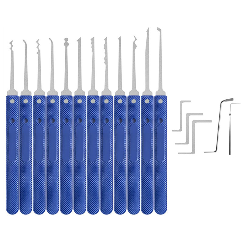 17 Piece Lock Pick Set Lockpicking Tool with Practice Padlock for ...