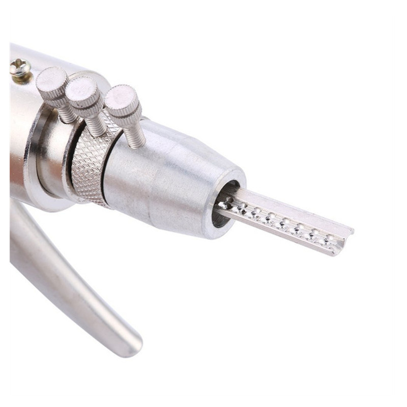 Lock Pick Gun Dimple Lock Bump Gun Tool Set with 9pcs Bump Key Tips Locksmith Practice Gun Set