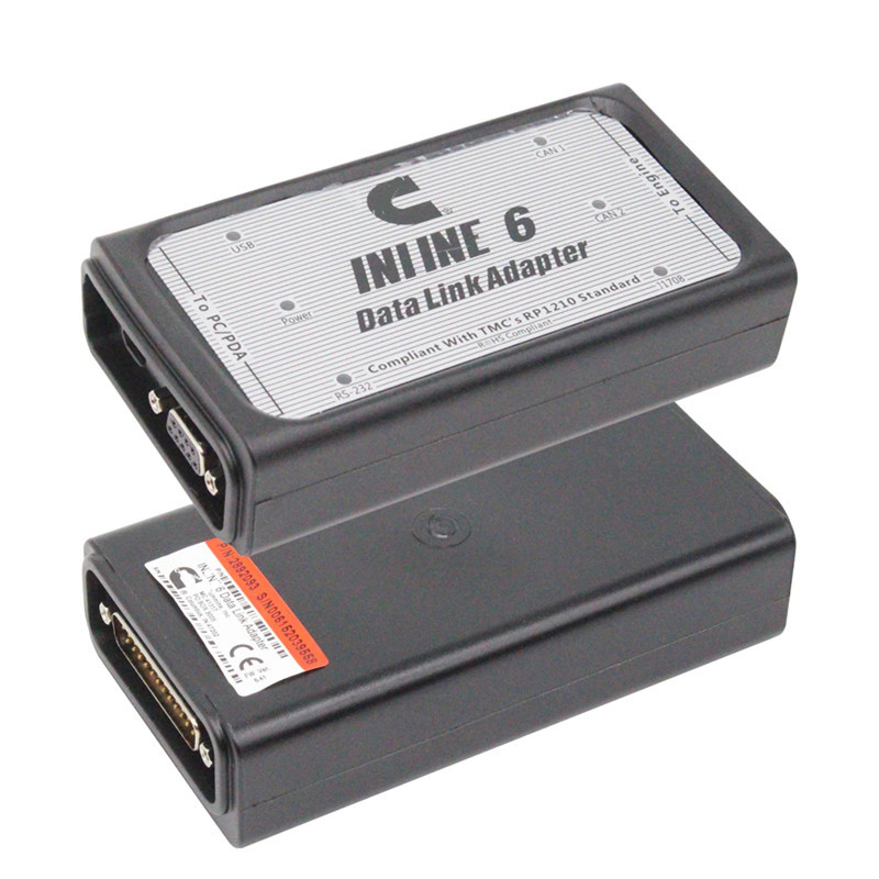 Cummins Inline 6 Data Link Adapter Diagnostic Tool Cummins Diesel Engine Truck Scanner with V7.62 Software and Plastic box