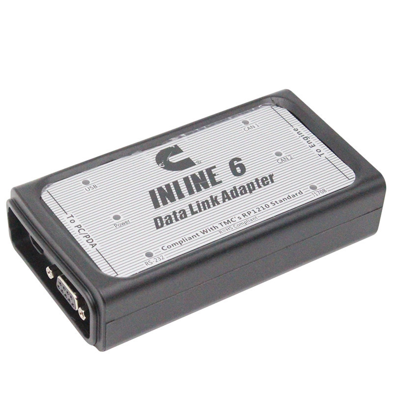 Cummins Inline 6 Data Link Adapter Diagnostic Tool Cummins Diesel Engine Truck Scanner with V7.62 Software and Plastic box