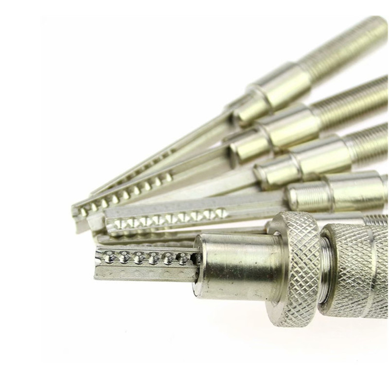 14Pcs Bump Keys Lock Pick Tool Lock Pick Kit Locksmith Set for AB Kaba Lock