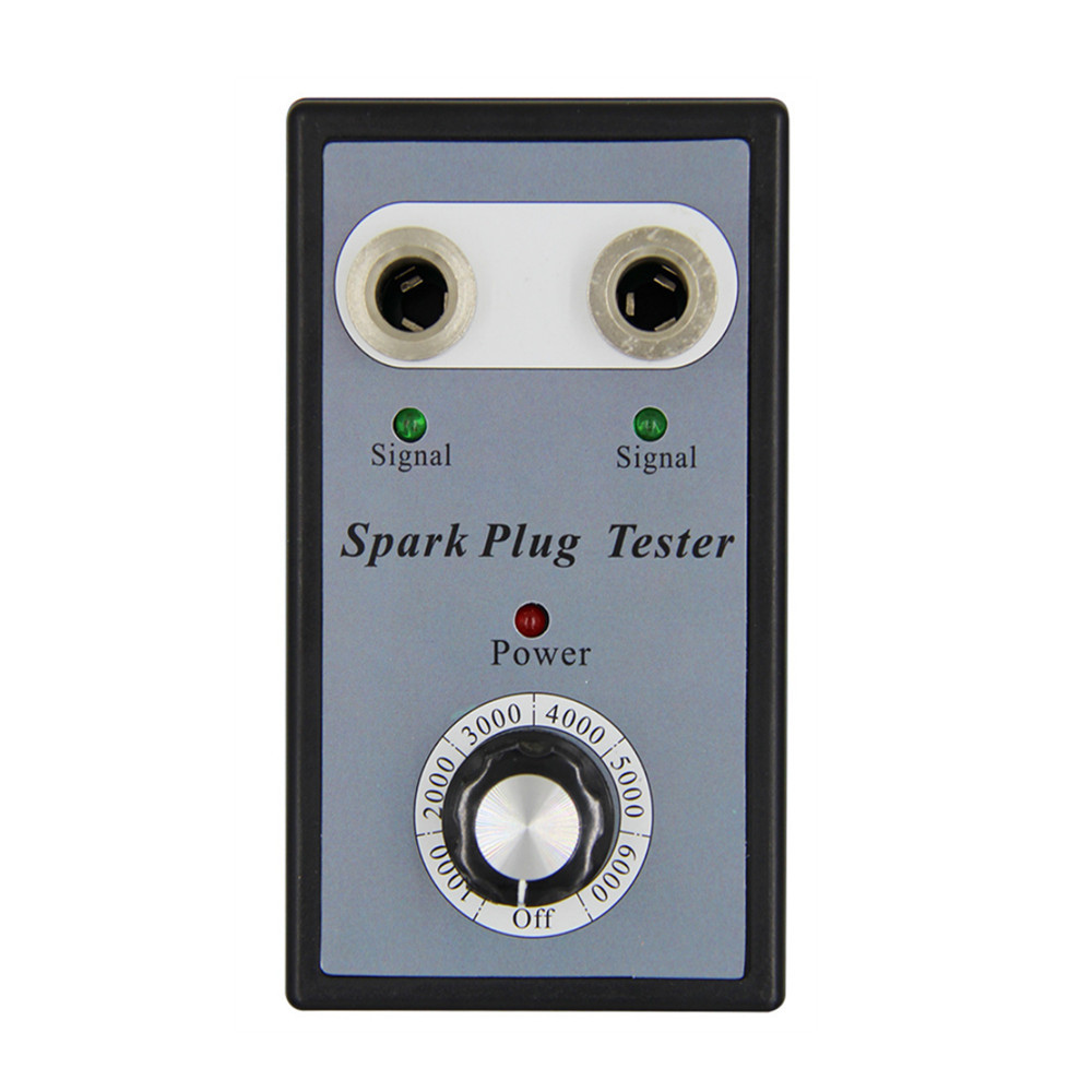 VXSCAN Car Spark Plug Tester Ignition Testers Double Hole Analyzer for 12V Gasoline Vehicles Automotive Diagnostic Tool