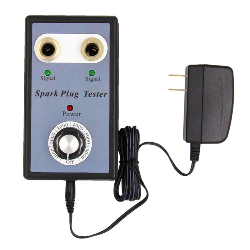 VXSCAN Car Spark Plug Tester Ignition Testers Double Hole Analyzer for 12V Gasoline Vehicles Automotive Diagnostic Tool