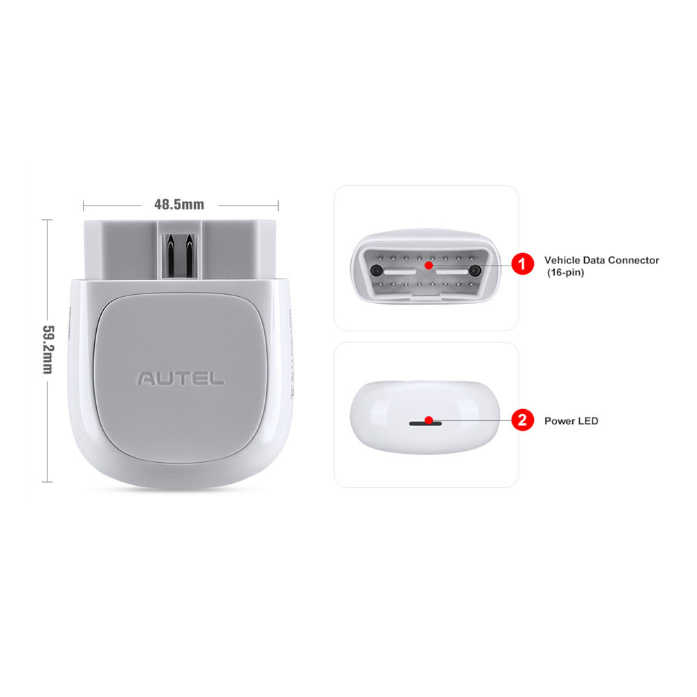 Autel Maxiap AP200 Bluetooth Obd2 Scanner Autel AP200 Auto Diagnostic Scanner Tool Full System for IOS & Android