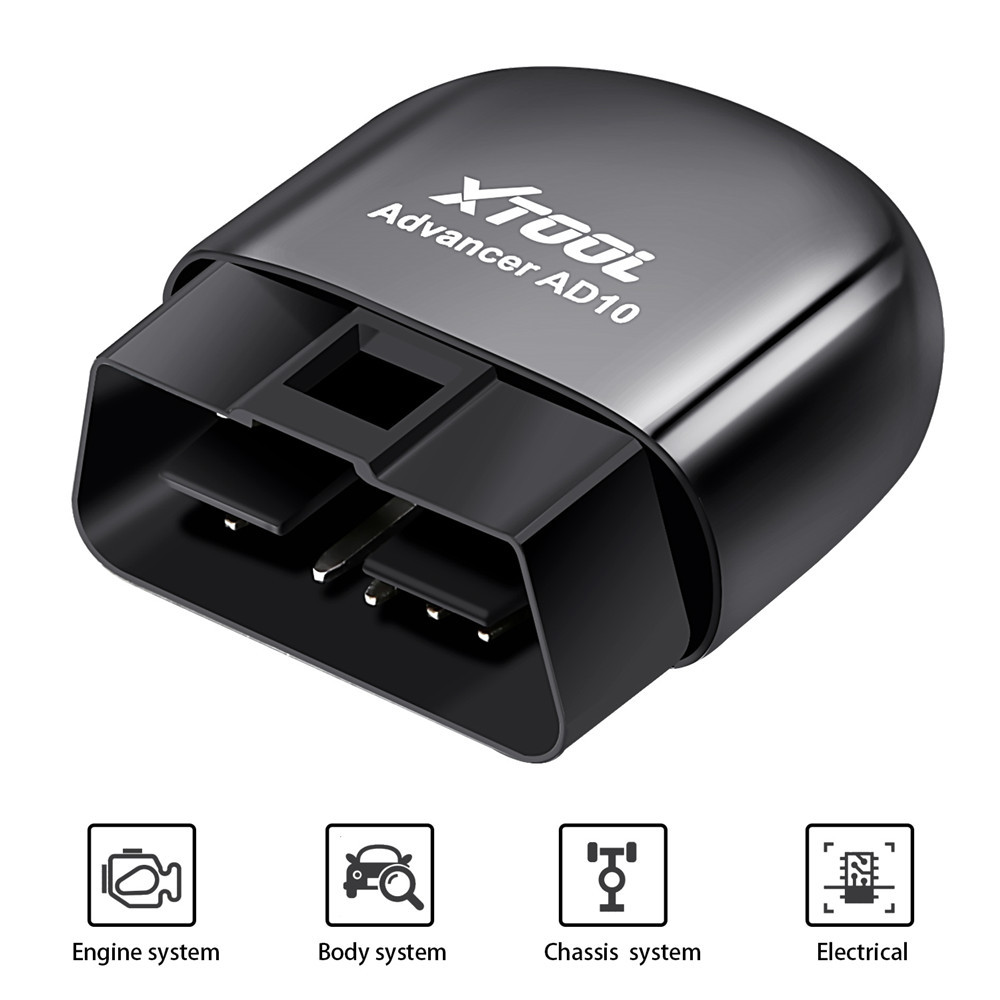 XTOOL AD10 OBD2 Diagnostic Scanner Bluetooth OBD2 Code Reader Support HUD Head Up Display&Driving Record Better ELM327